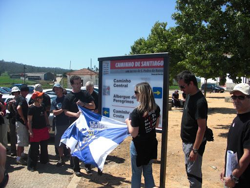 Inauguração da placa do Caminho da Costa, em S. Pedro de Rates, com caminhada pela Barca do Lago até Esposende, em 19 de junho de 2010