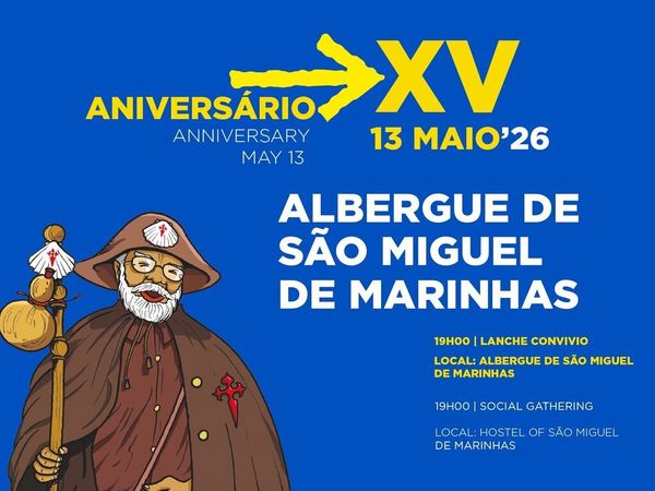Imagem estilizada como desenho do Albergue das Marinhas
