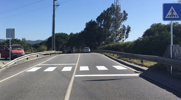 passadeira de peões na Ponde de Fão